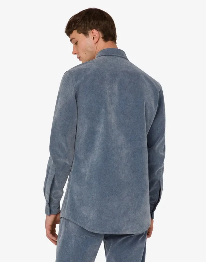 Camisa vaquera flocada