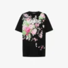 Camiseta de algodón grueso estampada