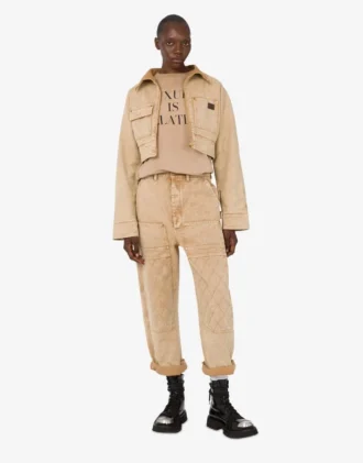 Chaqueta de dril teñida en prenda