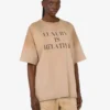 Camiseta de algodón grueso estampada
