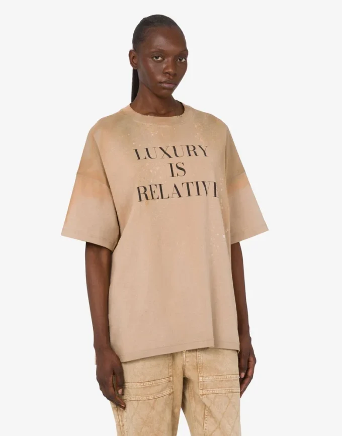 Camiseta de algodón grueso estampada