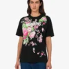 Camiseta de algodón grueso estampada
