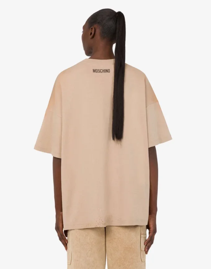 Camiseta de algodón grueso estampada
