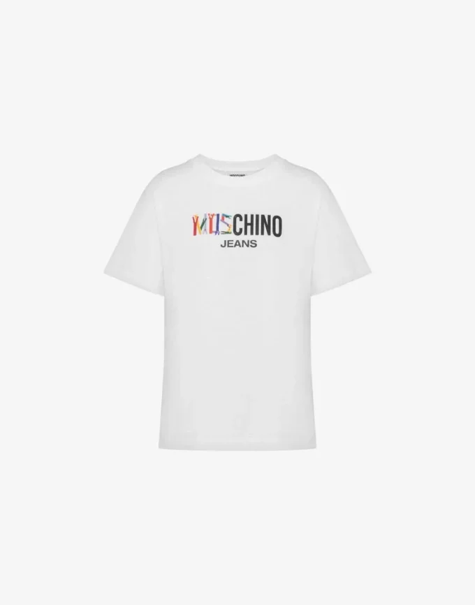 Camiseta de jersey de algodón estampada