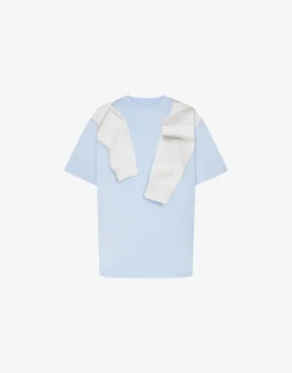 Camiseta de jersey de algodón estampada