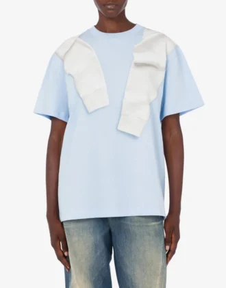 Camiseta de jersey de algodón estampada