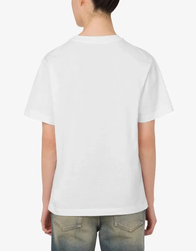 Camiseta de jersey de algodón estampada