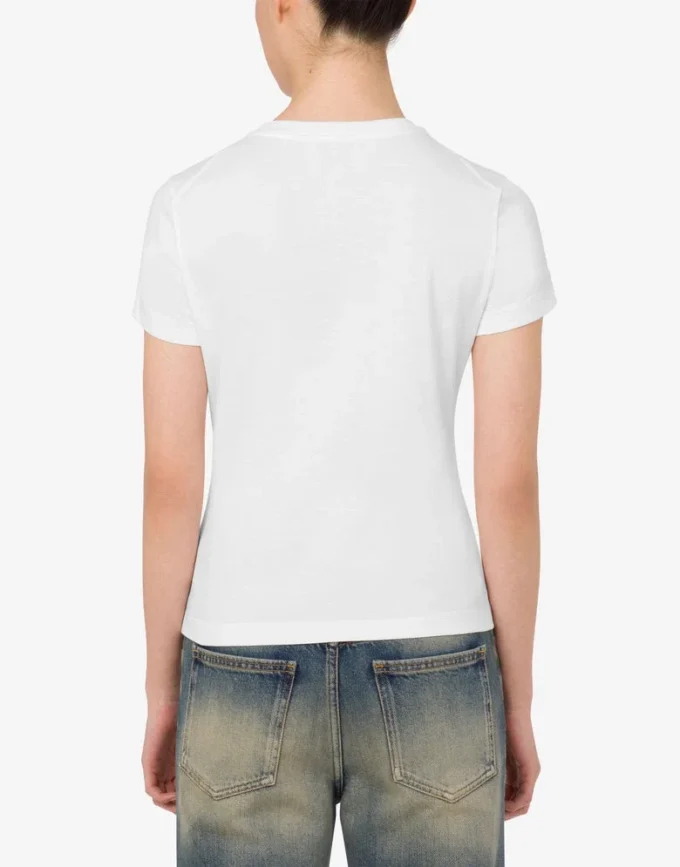Camiseta de jersey de algodón estampada