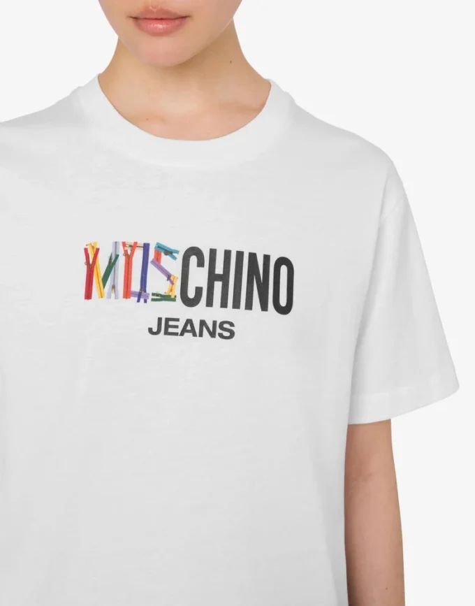 Camiseta de jersey de algodón estampada