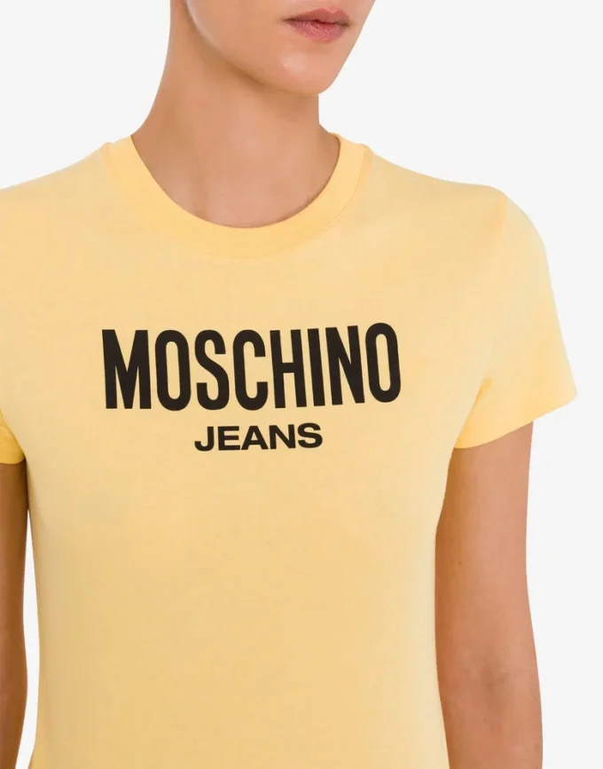 Camiseta de jersey de algodón estampada
