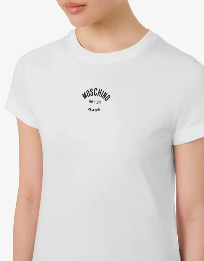 Camiseta de jersey de algodón estampada