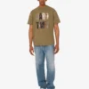 Camiseta de jersey de algodón orgánico bordada