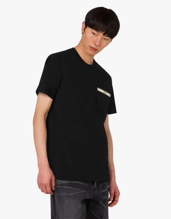Camiseta de jersey de algodón orgánico bordada