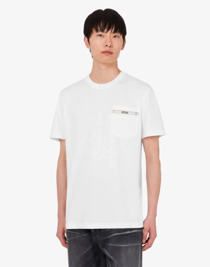 Camiseta de jersey de algodón orgánico bordada