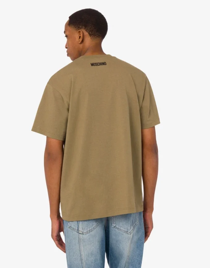 Camiseta de jersey de algodón orgánico bordada