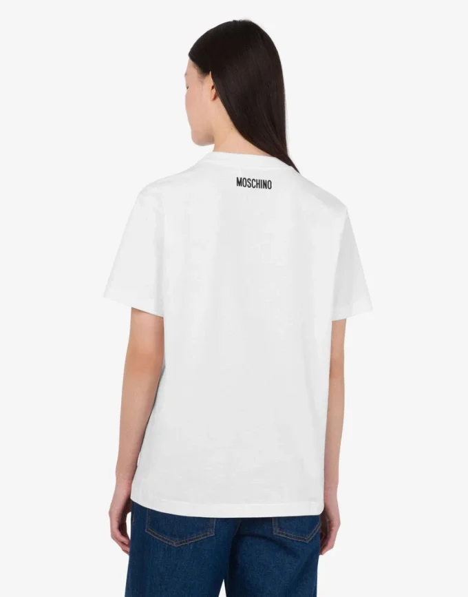 Camiseta de jersey de algodón orgánico bordada