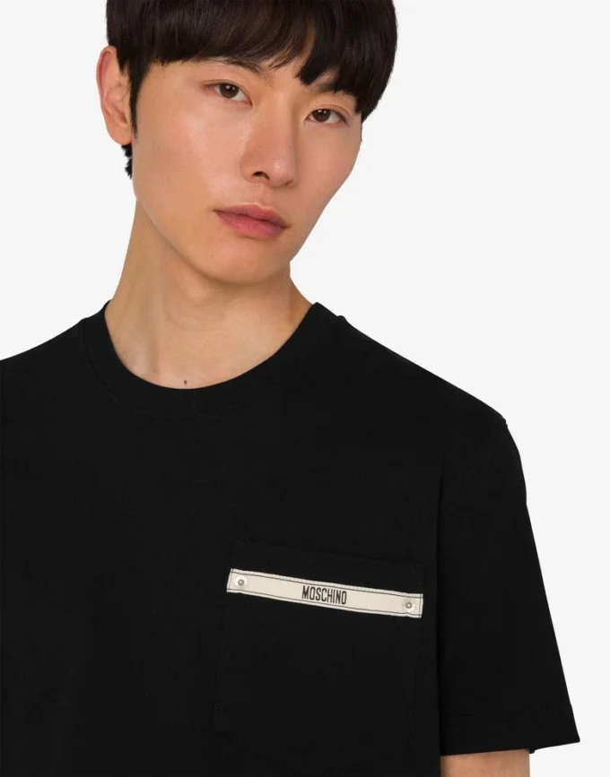 Camiseta de jersey de algodón orgánico bordada