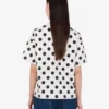 Camiseta de jersey de algodón orgánico con estampado de osito de peluche Moschino