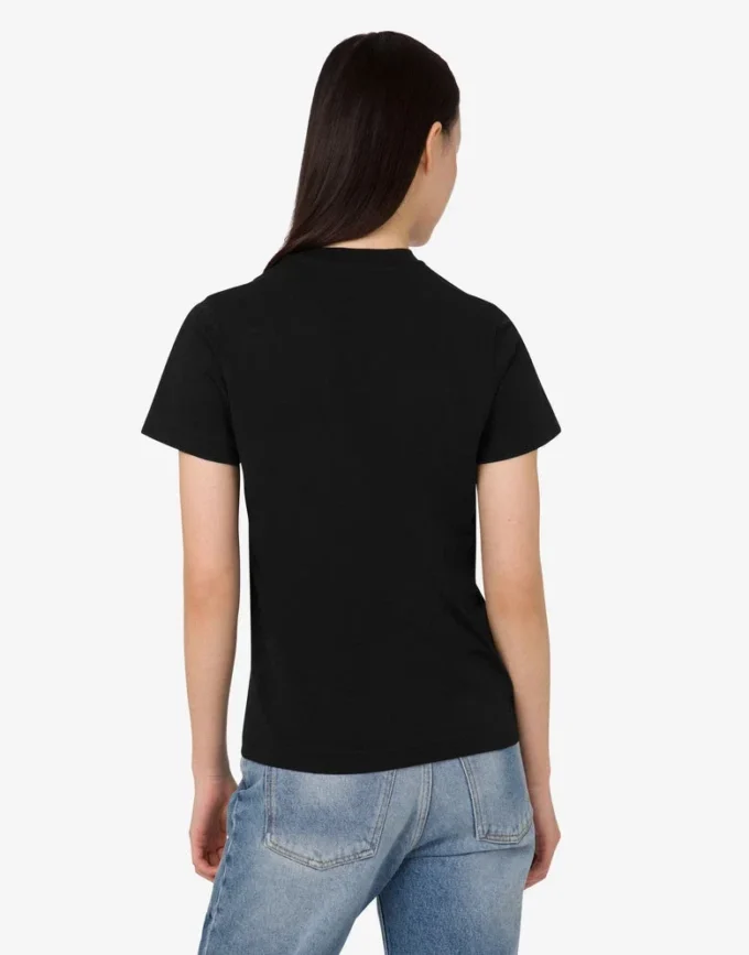 Camiseta de jersey de algodón orgánico decorada