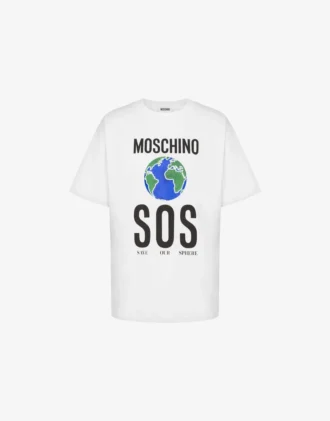 Camiseta de jersey de algodón orgánico estampada