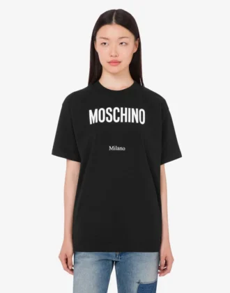Camiseta de jersey de algodón orgánico estampada