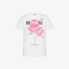 Camiseta de jersey de algodón orgánico estampada