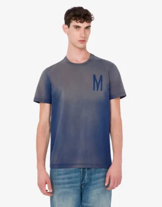 Camiseta de jersey de algodón orgánico estampada