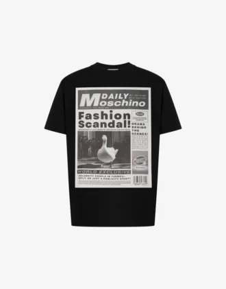 Camiseta de jersey de algodón orgánico estampada