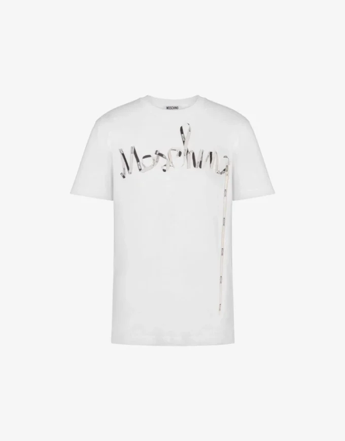 Camiseta de jersey de algodón orgánico estampada