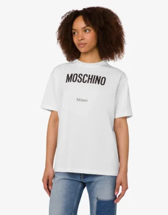 Camiseta de jersey de algodón orgánico estampada