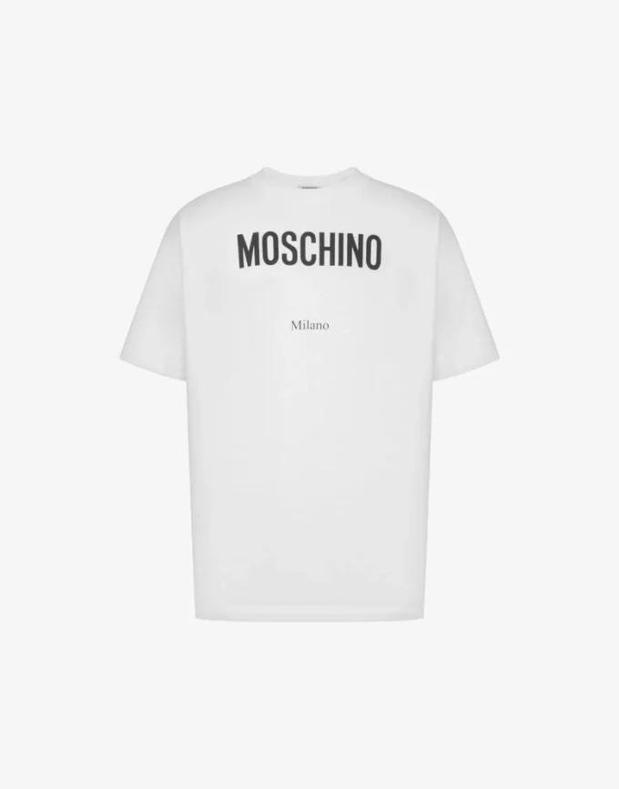 Camiseta de jersey de algodón orgánico estampada