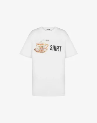 Camiseta de jersey de algodón orgánico estampada