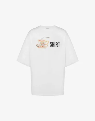 Camiseta de jersey de algodón orgánico estampada