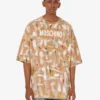 Camiseta de jersey de algodón orgánico estampada