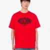 Camiseta de jersey de algodón orgánico estampada