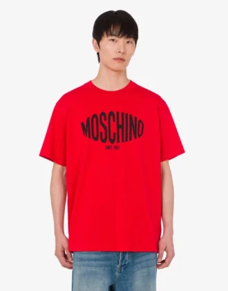 Camiseta de jersey de algodón orgánico estampada