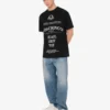 Camiseta de jersey de algodón orgánico estampada