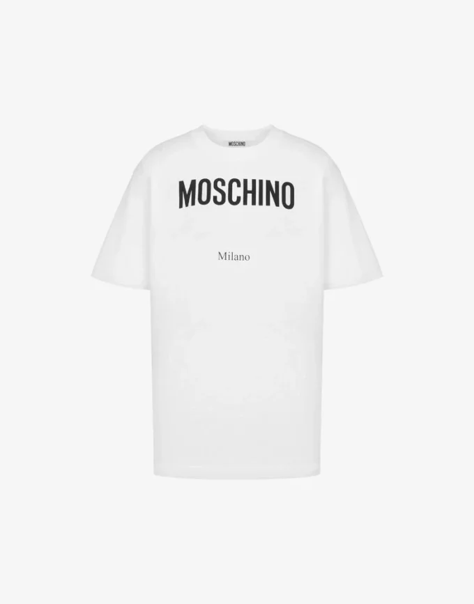 Camiseta de jersey de algodón orgánico estampada