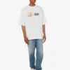 Camiseta de jersey de algodón orgánico estampada