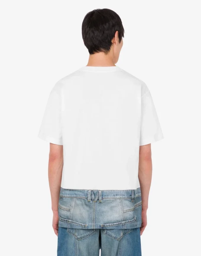Camiseta de jersey de algodón orgánico estampada