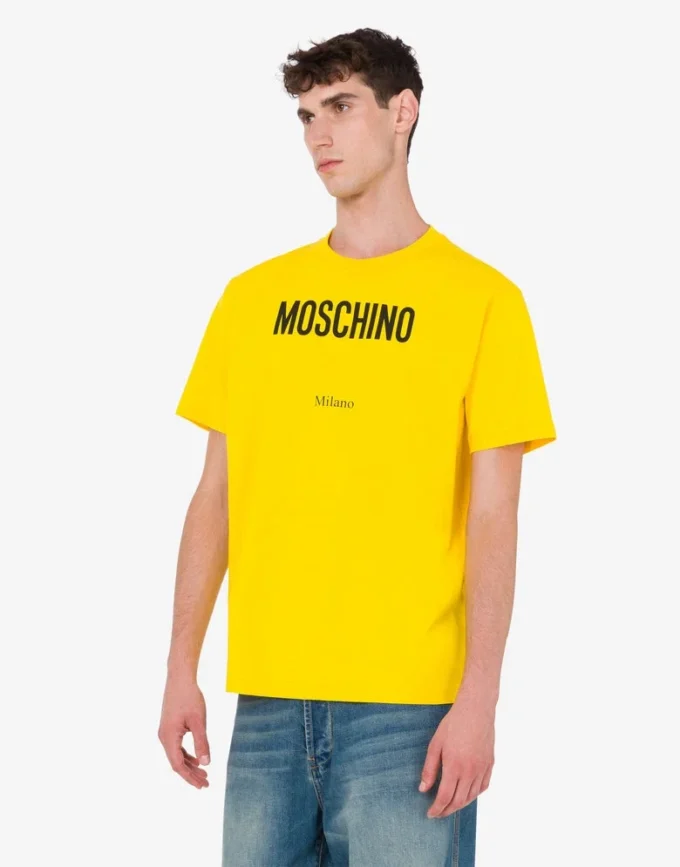 Camiseta de jersey de algodón orgánico estampada