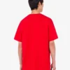 Camiseta de jersey de algodón orgánico estampada