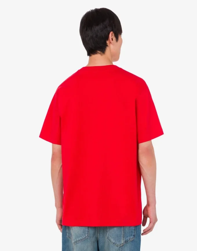 Camiseta de jersey de algodón orgánico estampada