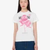Camiseta de jersey de algodón orgánico estampada