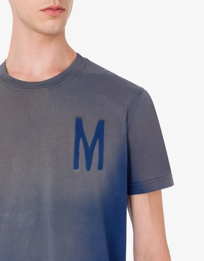 Camiseta de jersey de algodón orgánico estampada