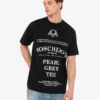 Camiseta de jersey de algodón orgánico estampada