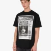Camiseta de jersey de algodón orgánico estampada