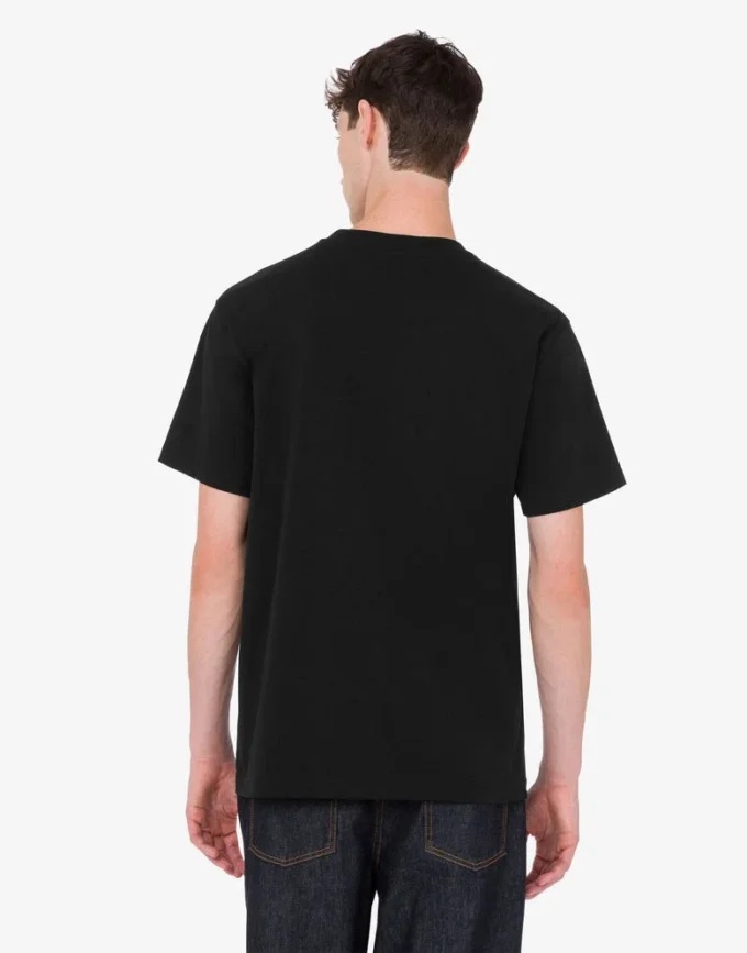 Camiseta de jersey de algodón orgánico estampada