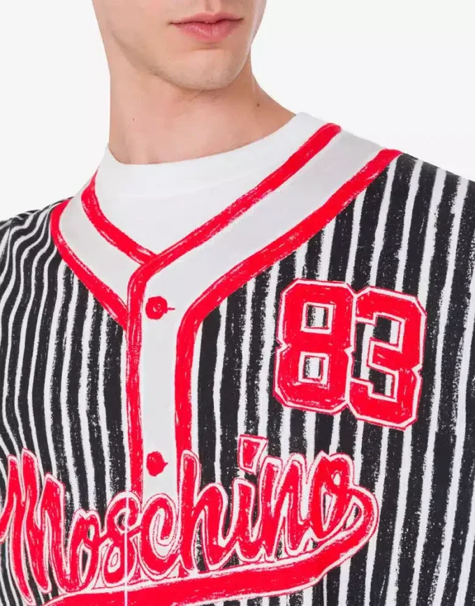 Camiseta de jersey de algodón orgánico estampada