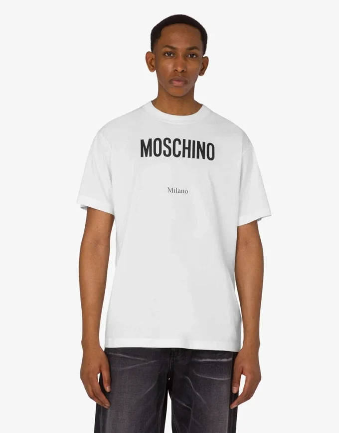 Camiseta de jersey de algodón orgánico estampada